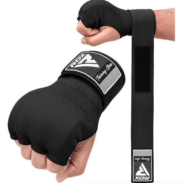 Guantes Rapidos con vendas boxeo RDX Sport Negros – plusfitchile